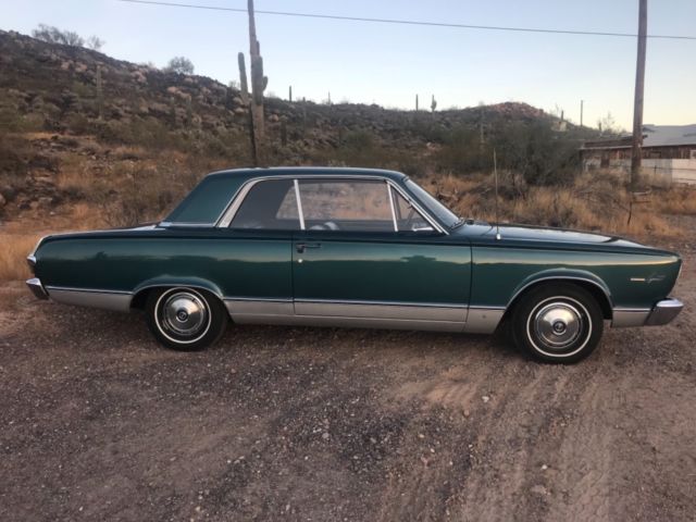 1966 Teal/Silver Plymouth Valiant Signet Coupe