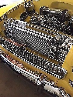 1955 yellow/white Chevrolet Bel Air/150/210 Bel Air 2 dr. hard top