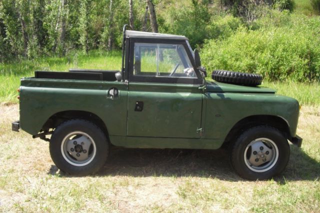 1966 British Racing Green Land Rover Series IIA 88" Ex Military? soft top pick up 4x4