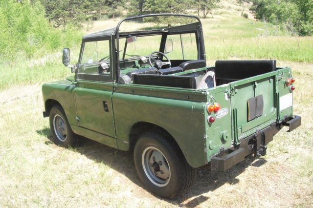 1966 British Racing Green Land Rover Series IIA 88" Ex Military? soft top pick up 4x4