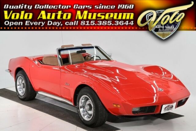 1973 Red Chevrolet Corvette Convertible