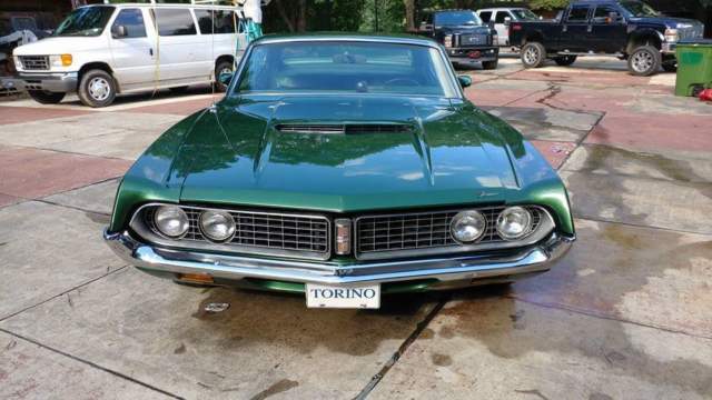 1970 Green Ford Torino Fastback