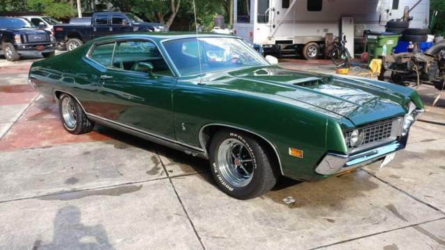1970 Green Ford Torino Fastback