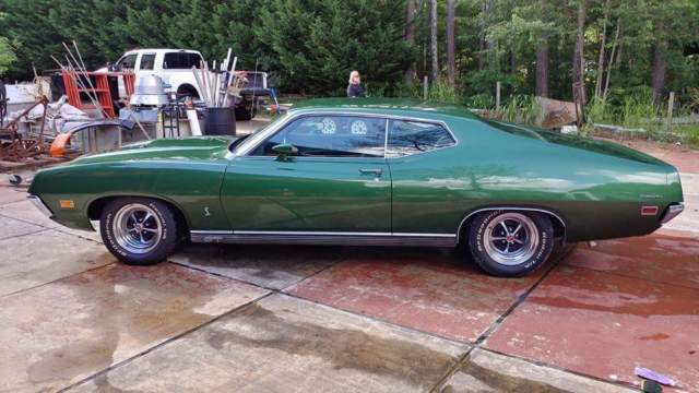 1970 Green Ford Torino Fastback