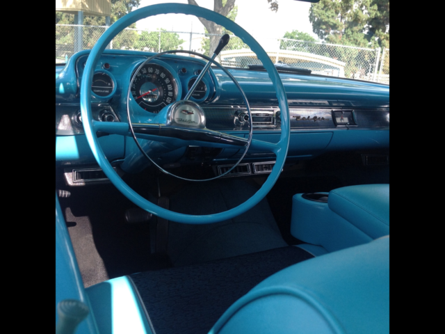 1957 Turquoise / Pea Cock Blue Chevrolet Bel Air/150/210 2 Door Hard Top
