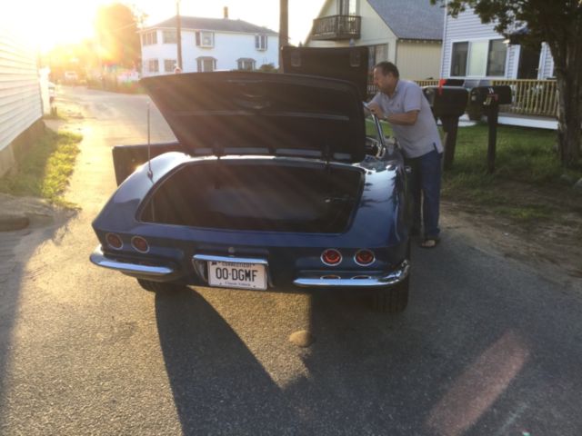 1961 Blue Chevrolet Corvette Sports