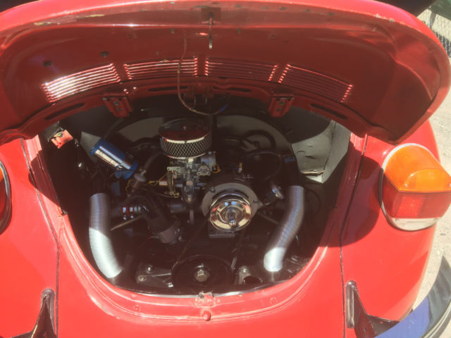 1973 red Volkswagen Beetle - Classic Convertible