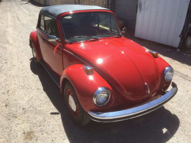 1973 red Volkswagen Beetle - Classic Convertible