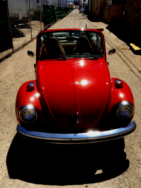1973 red Volkswagen Beetle - Classic Convertible