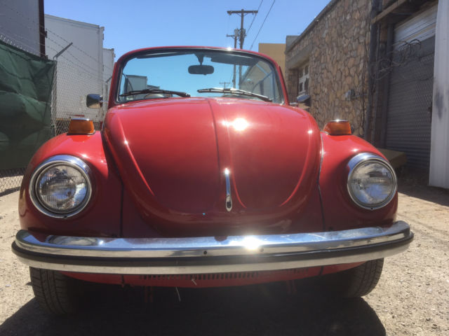 1973 red Volkswagen Beetle - Classic Convertible