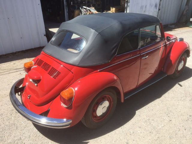 1973 red Volkswagen Beetle - Classic Convertible