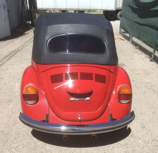 1973 red Volkswagen Beetle - Classic Convertible