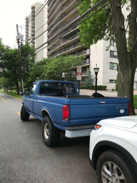 1993 Blue Ford F-150 Standard Cab Pickup
