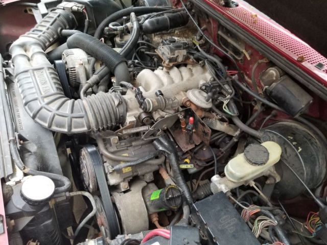 1994 Burgundy Ford Ranger Extended Cab Pickup