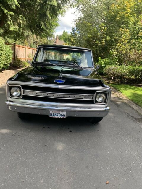 1969 Black Chevrolet C-10 Standard Cab Pickup