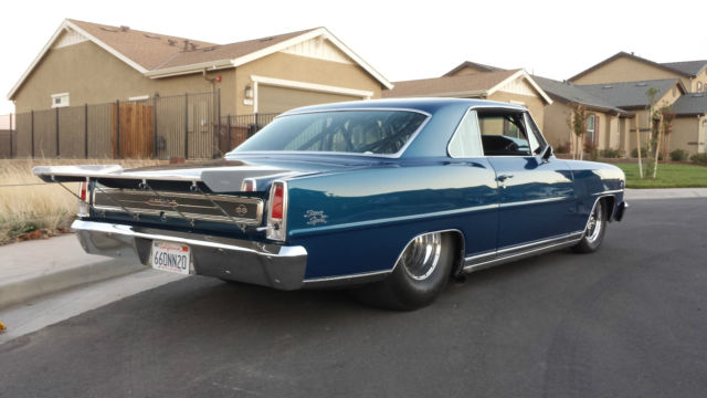 1966 GM Aqua Blue Chevrolet Nova Coupe