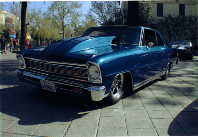 1966 GM Aqua Blue Chevrolet Nova Coupe