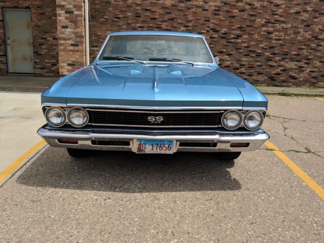 1966 Blue Chevrolet Chevelle Coupe