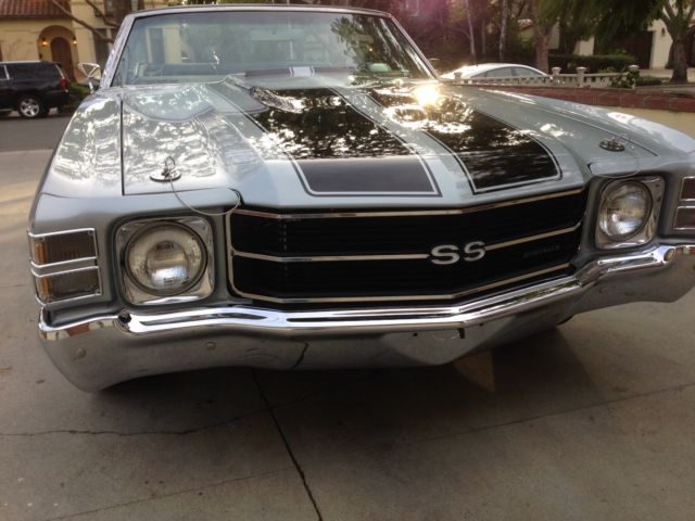 1971 Silver Chevrolet Chevelle Convertible