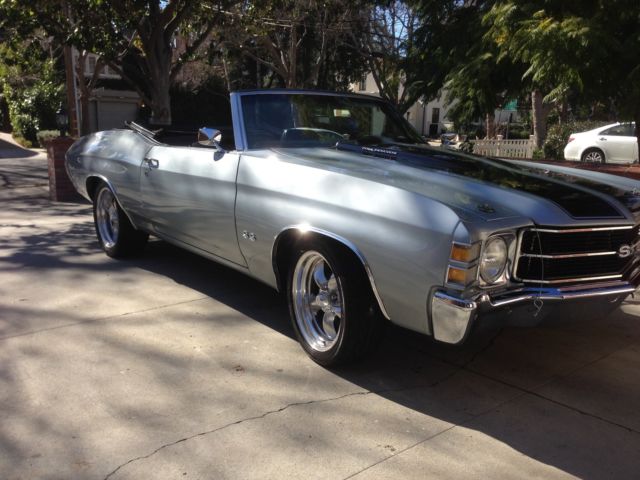 1971 Silver Chevrolet Chevelle Convertible