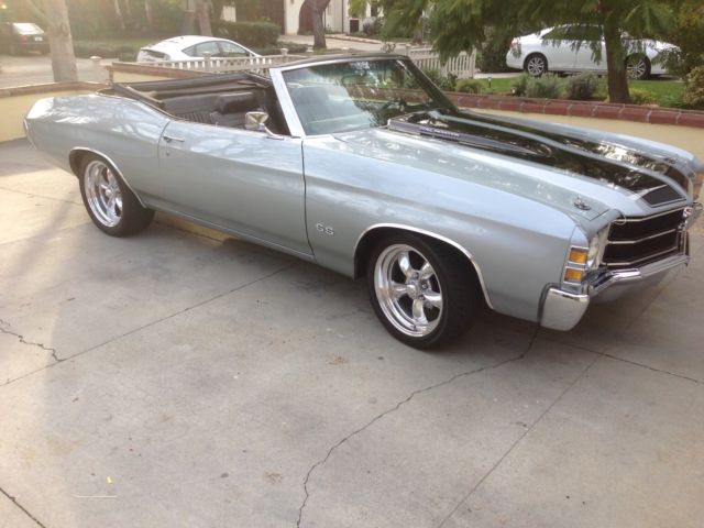 1971 Silver Chevrolet Chevelle Convertible