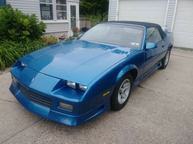 1992 Blue Chevrolet Camaro Convertible