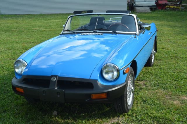 1980 Blue MG MGA Convertible