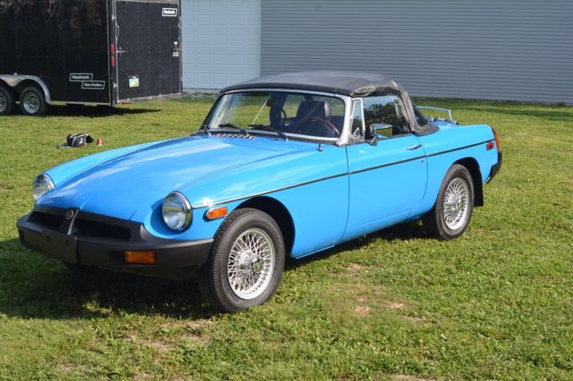 1980 Blue MG MGA Convertible