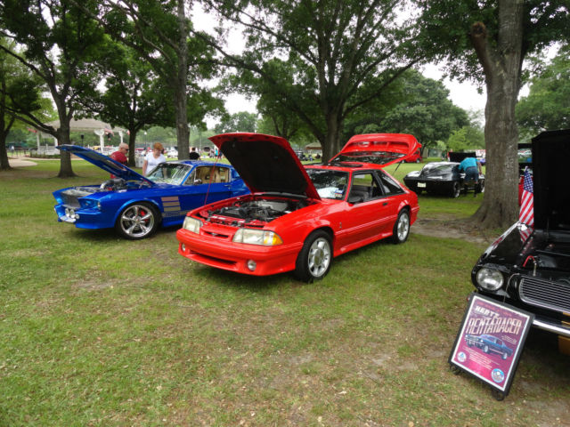 1993 Red Ford Mustang Hatchback