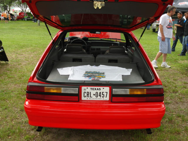 1993 Red Ford Mustang Hatchback