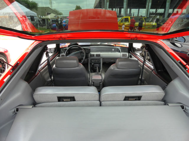 1993 Red Ford Mustang Hatchback