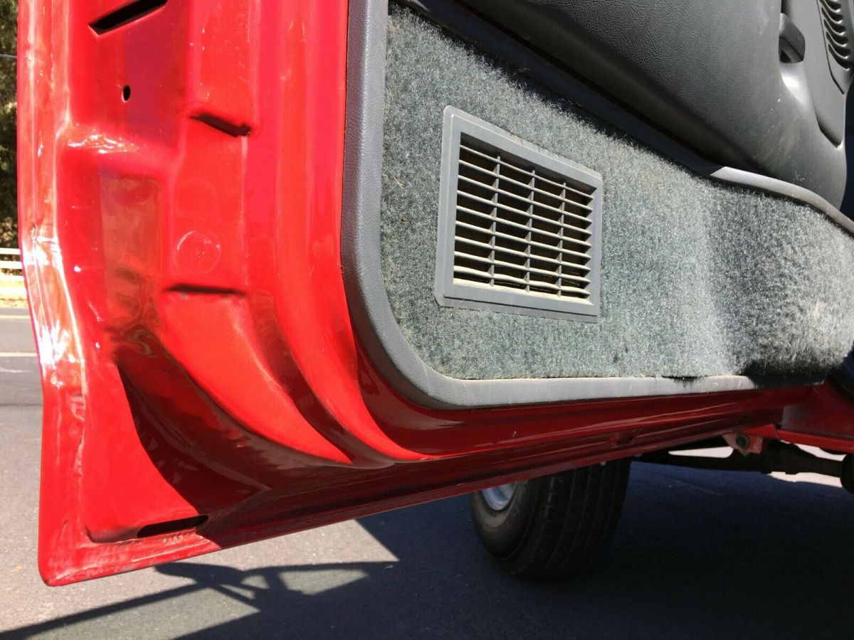 1992 Red Ford F-250 Standard Cab Pickup