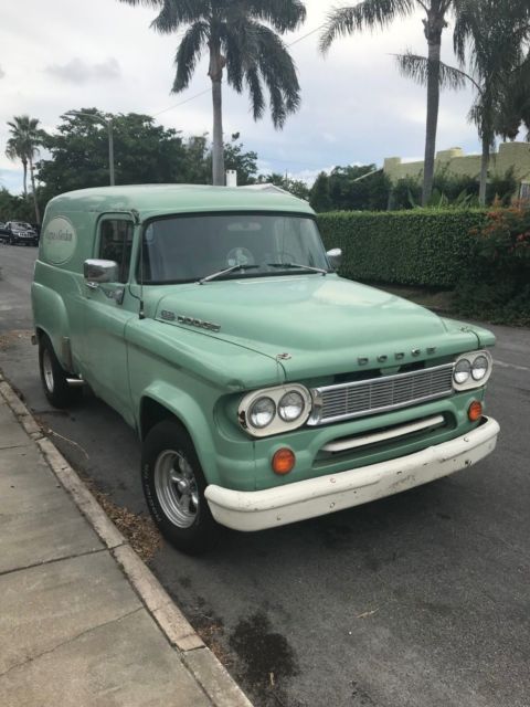 1963 Green Dodge D100 Panel