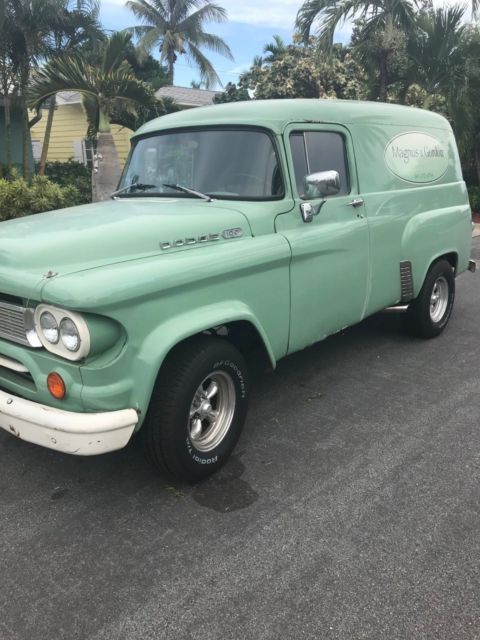1963 Green Dodge D100 Panel