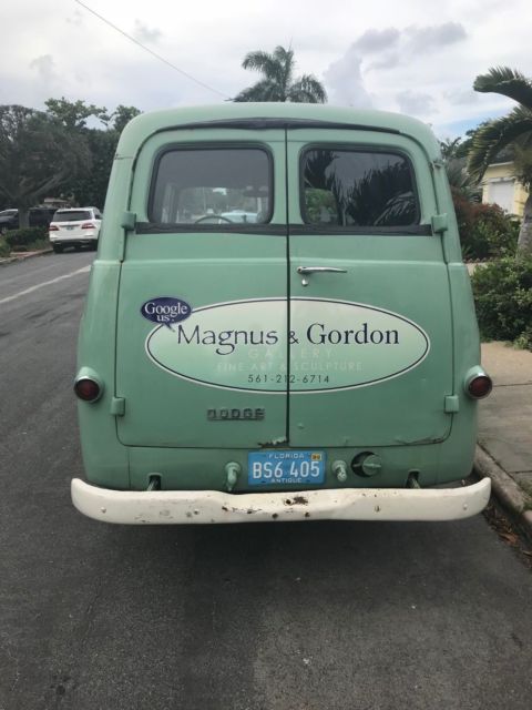 1963 Green Dodge D100 Panel