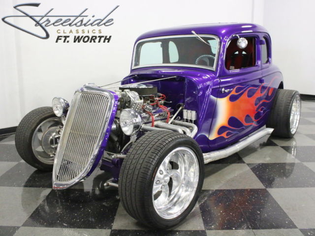 1934 Purple Ford 5-Window Coupe