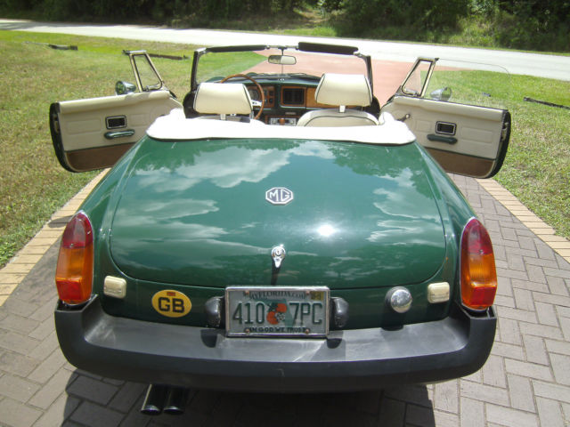 1978 green MG MGB Convertible
