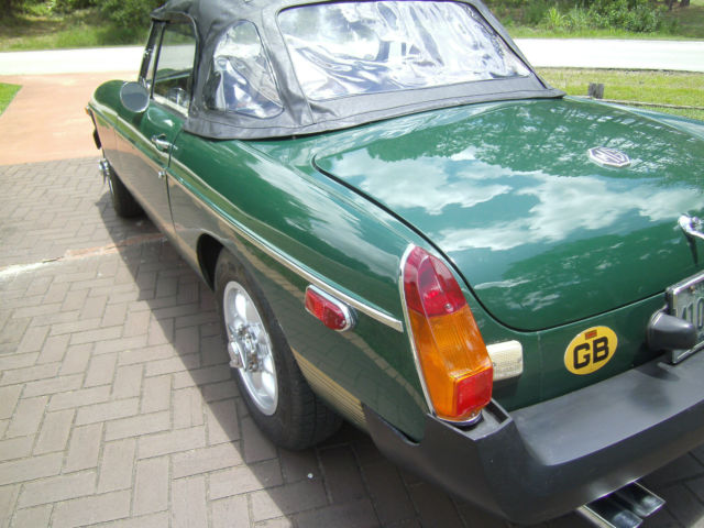 1978 green MG MGB Convertible