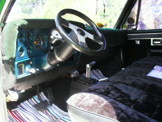 1977 White & Green Chevrolet Silverado 1500 Standard Cab Pickup