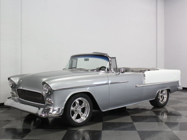 1955 Silver Chevrolet Bel Air/150/210 Convertible