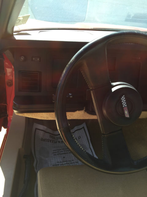 1985 Red Chevrolet Corvette Coupe