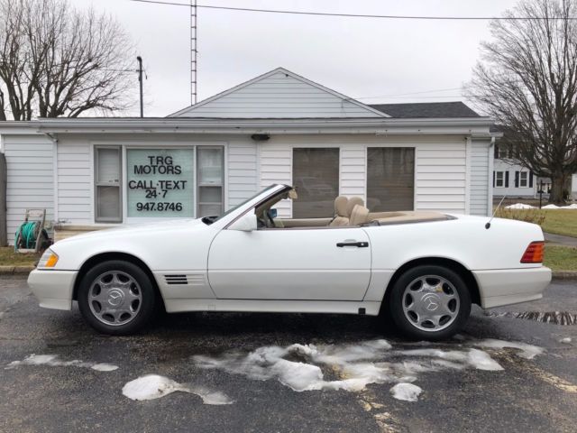 1995 White Mercedes-Benz SL-Class Convertible