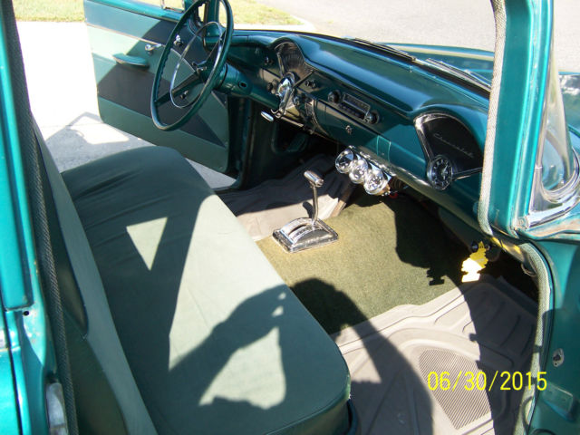 1955 Green Chevrolet Bel Air/150/210 4 Door
