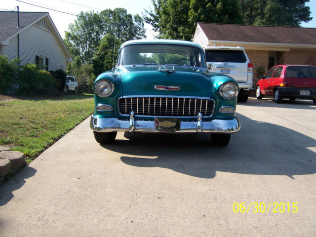 1955 Green Chevrolet Bel Air/150/210 4 Door