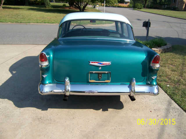 1955 Green Chevrolet Bel Air/150/210 4 Door