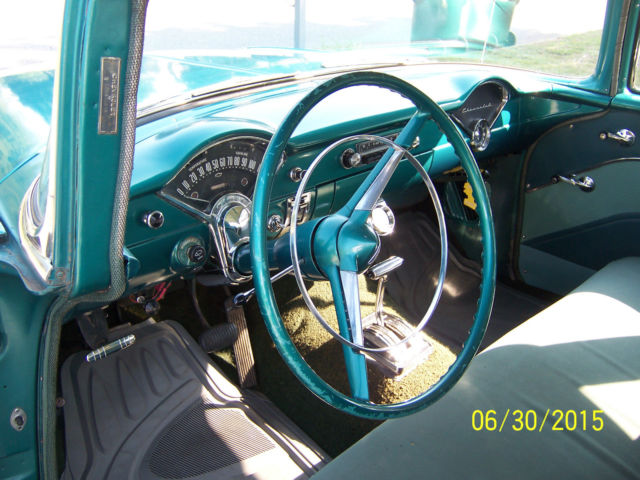 1955 Green Chevrolet Bel Air/150/210 4 Door
