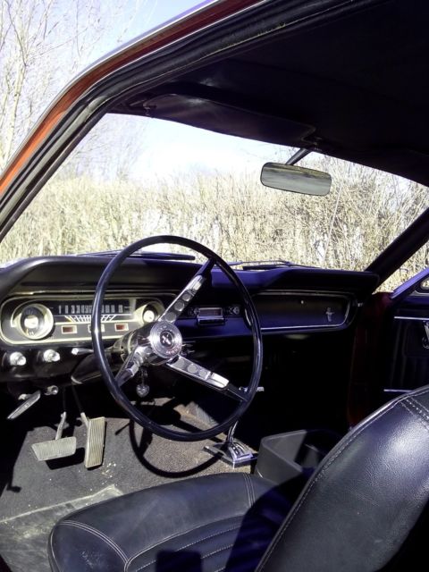 1965 orange Ford Mustang