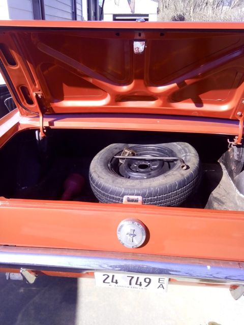 1965 orange Ford Mustang