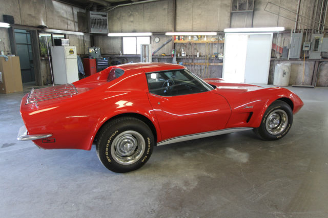 1973 Red Chevrolet Corvette T-Top Corvette