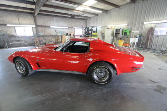 1973 Red Chevrolet Corvette T-Top Corvette